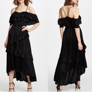Ulla Johnson Louisa Silk Gown Madi Dress in Black Sz 2